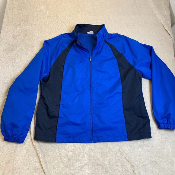 Danskin Now Women's Full-Zip Jacket XXL Blue & Black Athletic Windbreaker - Picture 7 of 7